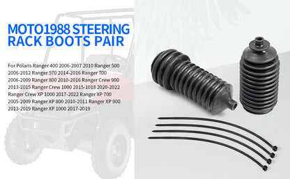2 x Steering Rack Boots for Polaris Ranger RZR (2007–2019)