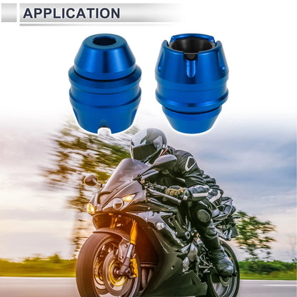 16mm Aluminum Alloy Motorcycle Slider Frame 2 x Blue for Motorcycle