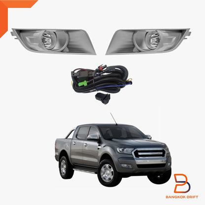 Grey Cover Fog Lamp Spot Light for Ford Ranger Ute T6 PX2 (2015-2018)