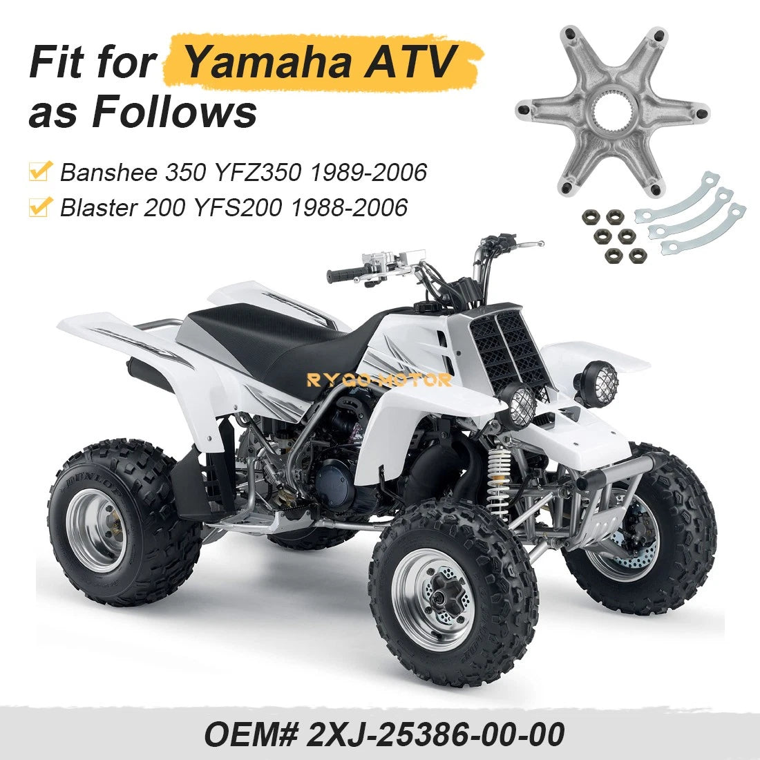 Rear Axle Sprocket Hub Collar for Yamaha 2XJ