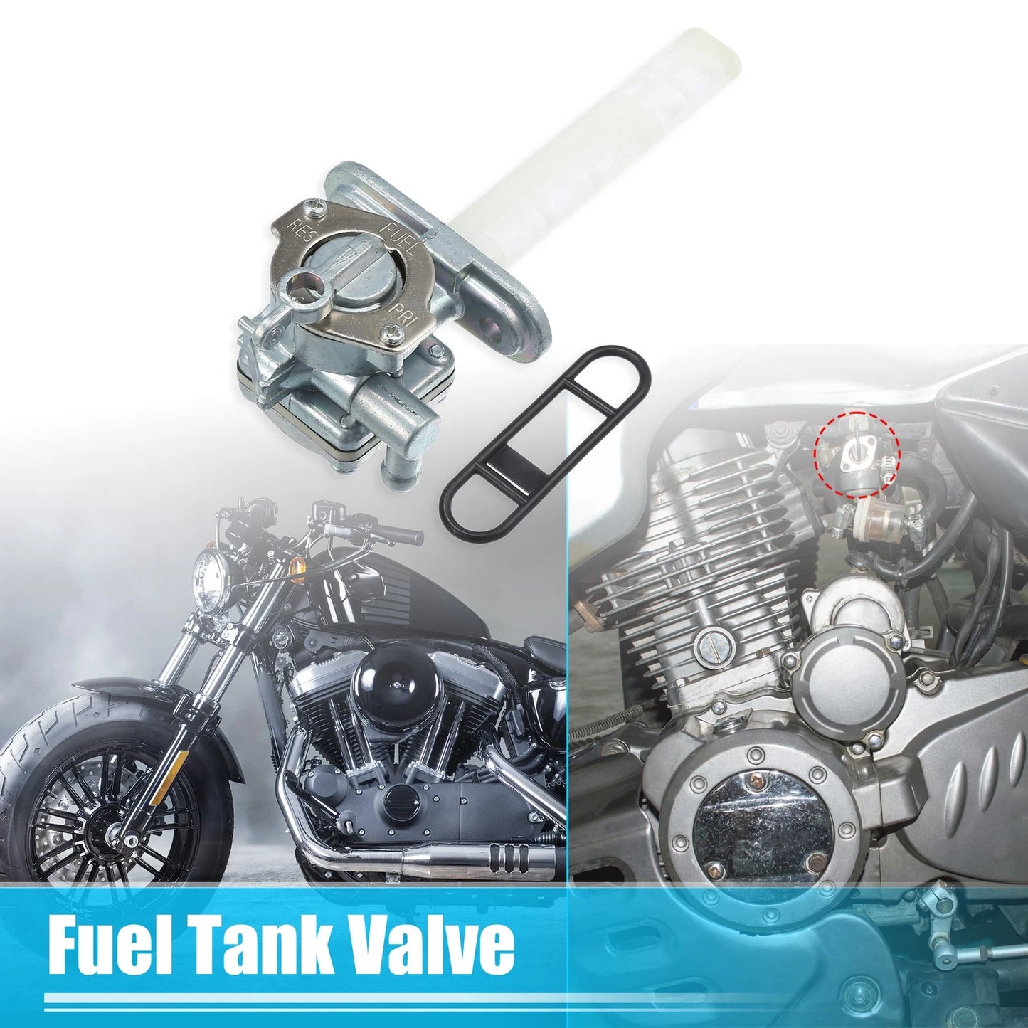 Fuel Valve Petcock Gas Tank Switch for Suzuki GSXR1100 GSXR750 (1986-1992)