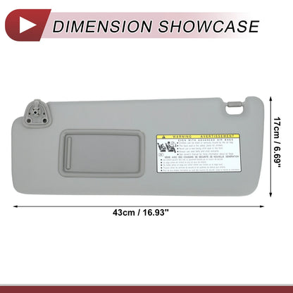 Sun Visor for Toyota Highlander 2004-2007 Left Driver Side