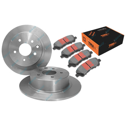Rear Disc Brake Rotors + Pads for Toyota Kluger GSU40 GSU45 V6 3.5L 2007~2014