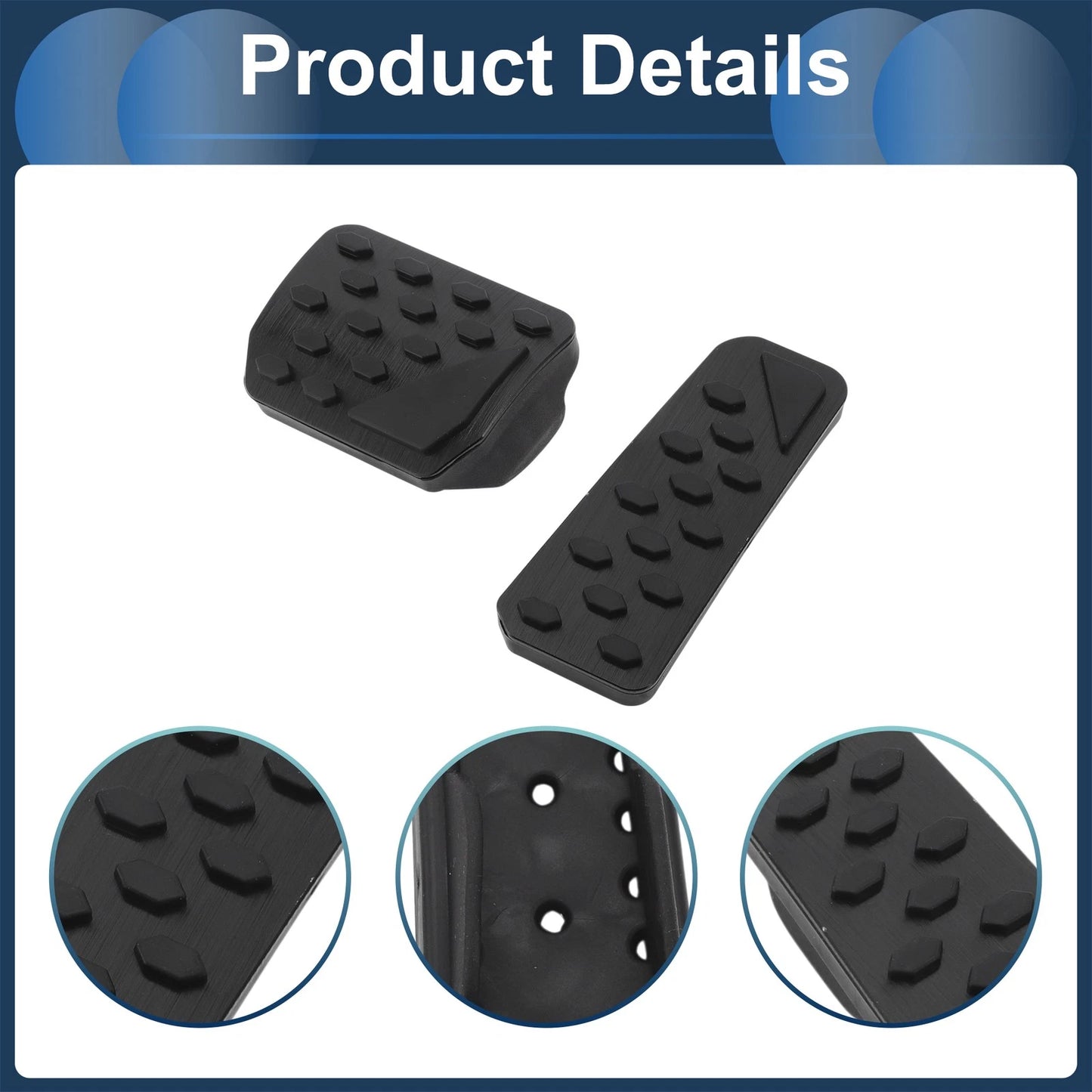 2 x Automatic Foot Accelerator Pedal Covers for Jeep Grand Cherokee (2022-2025)