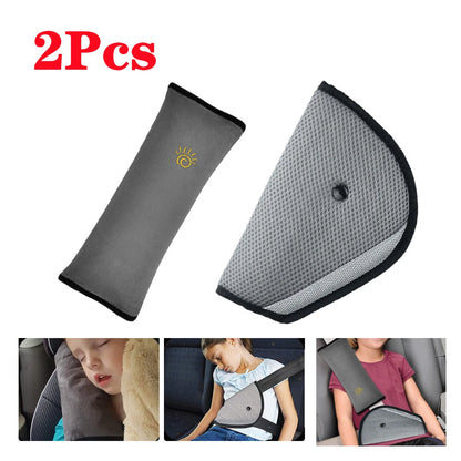 Car Safety Strap Cover & Shoulder Pillow Pad Cushion for Kids Seat Belt