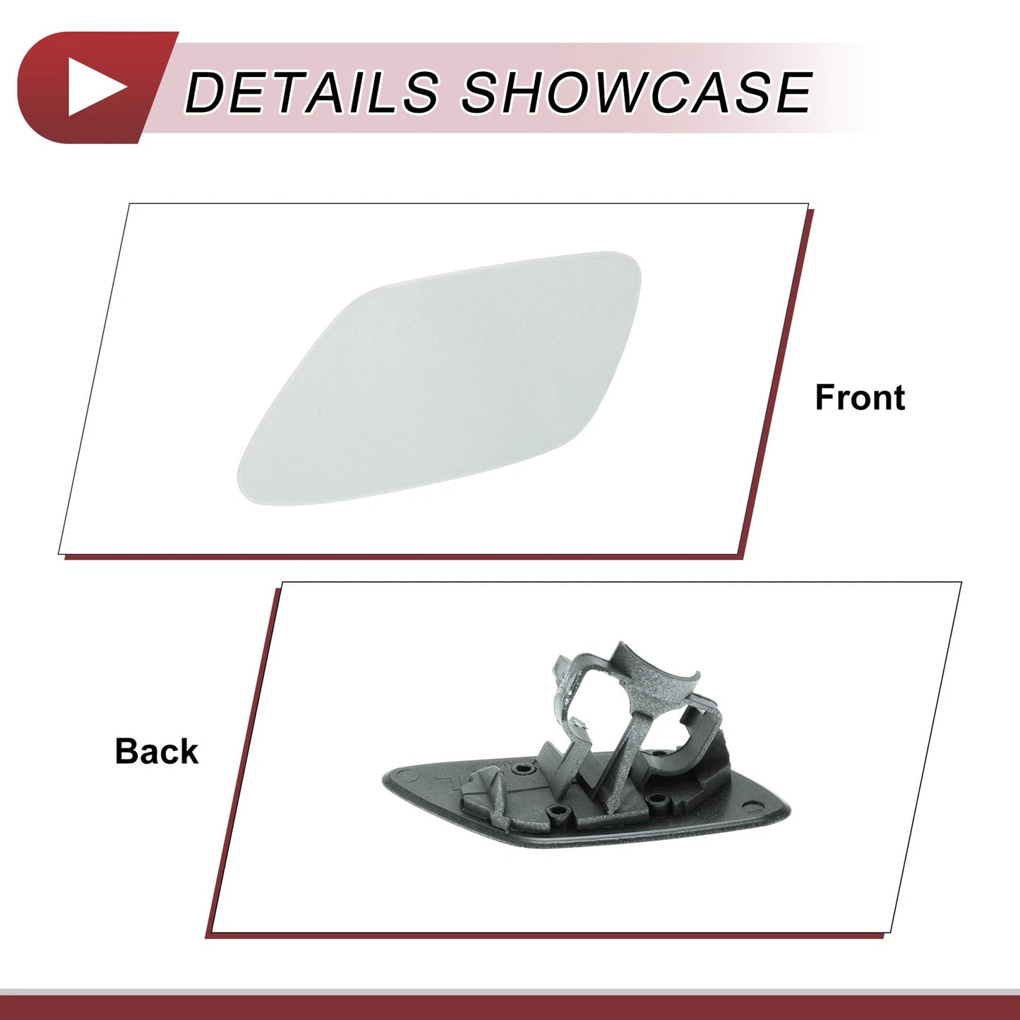 Bumper Trim Nozzle Cover for BMW Z4 Silver (2009-2016)