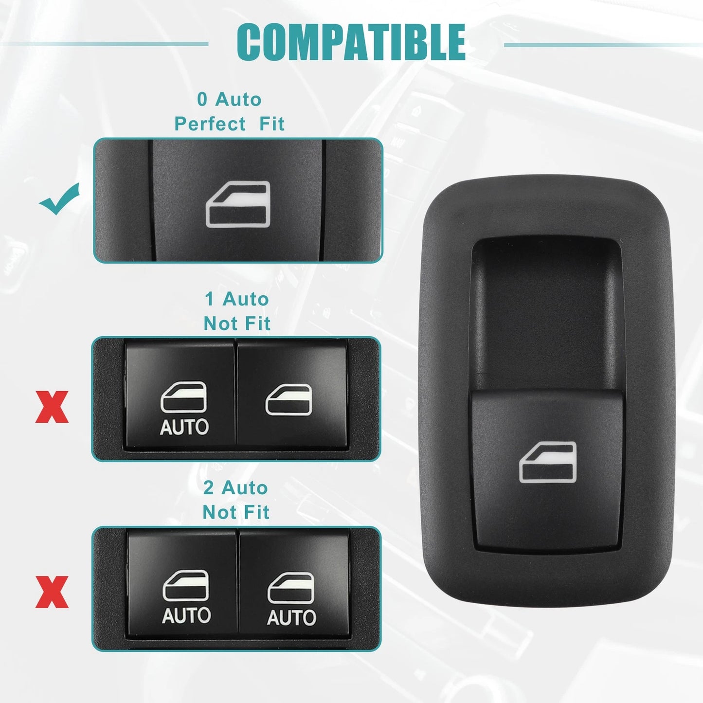 Rear Right Passenger Side Power Window Switch for Chrysler 300 (2011 - 2014)