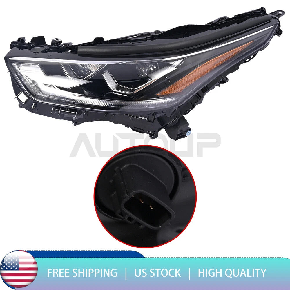 LED DRL Headlight Chrome Left Driver Side for Toyota Highlander (2020–2022)