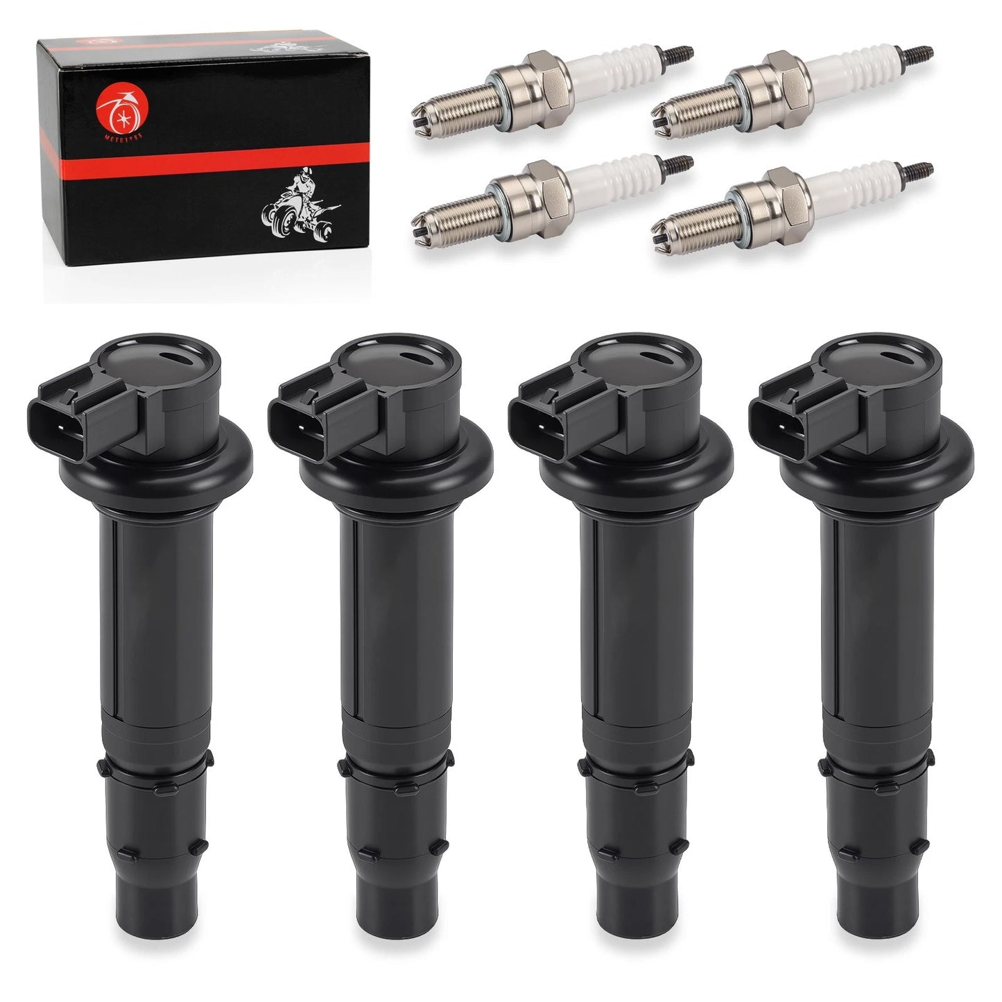 Ignition Coils Stick w/ Spark Plug for Yamaha YZF R6 (2003–2009)