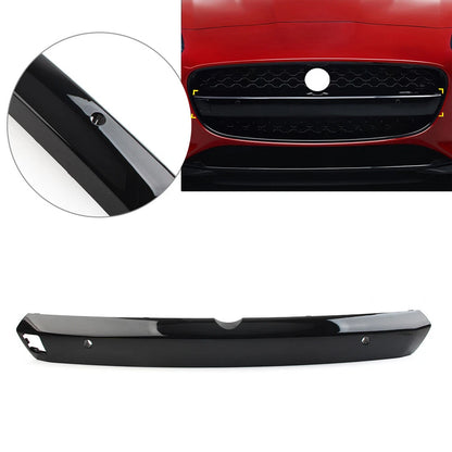 Front Bumper Grille Center Molding for Jaguar F-Type (2014-2017) Bright Black