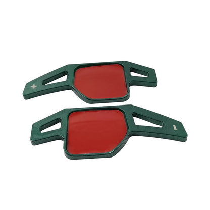 Green Steering Wheel Paddle Shifter Extensions for Audi A3 A4 A5 S3 S4 S5 S6