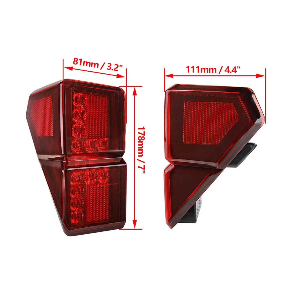 Rear Left & Right Brake Tail Lights for Polaris Ranger 1000 XP (2019-2021)