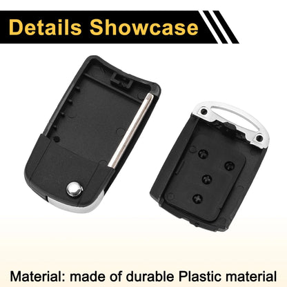 Button Key Fob Shell Case for Toyota RAV4 (2013-2015) Black