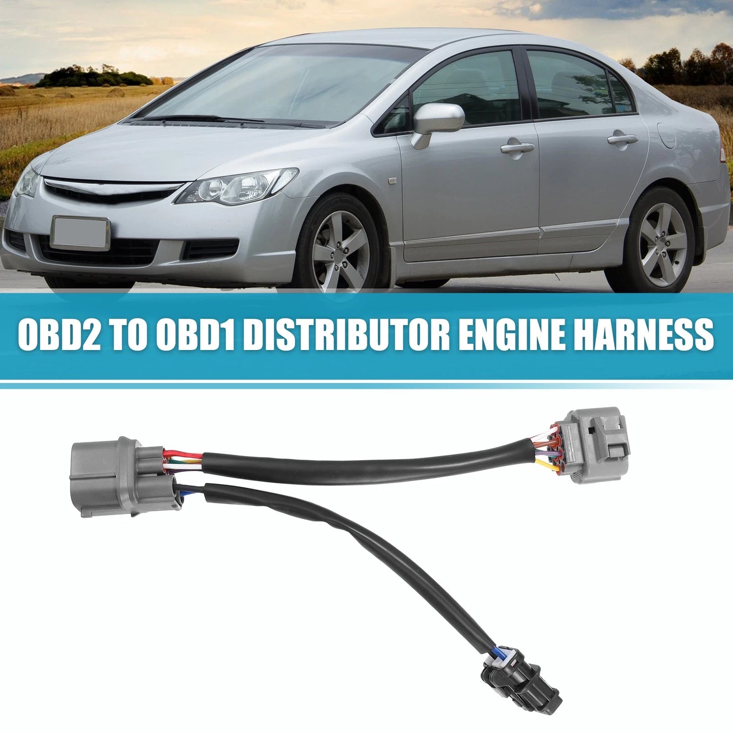 10 Pin OBD2 to OBD1 Distributor Adapter for Honda Civic (1996-1998)