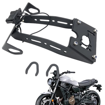 Rear License Plate Holder with LED Light for Yamaha XSR900 (2022-2024)