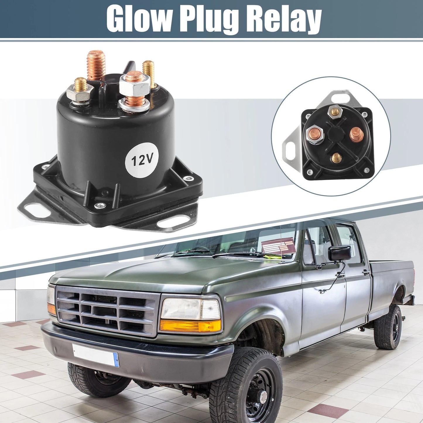 Diesel Glow Plug Starter Relay for Ford E250 E350 F250 F350 Econoline (2000-2014)