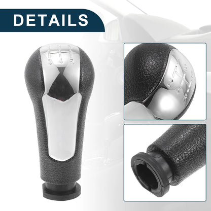 5 Speed Manual Gear Shifter Knob for Chevrolet Spark Plastic Chrome (2011 - 2016)