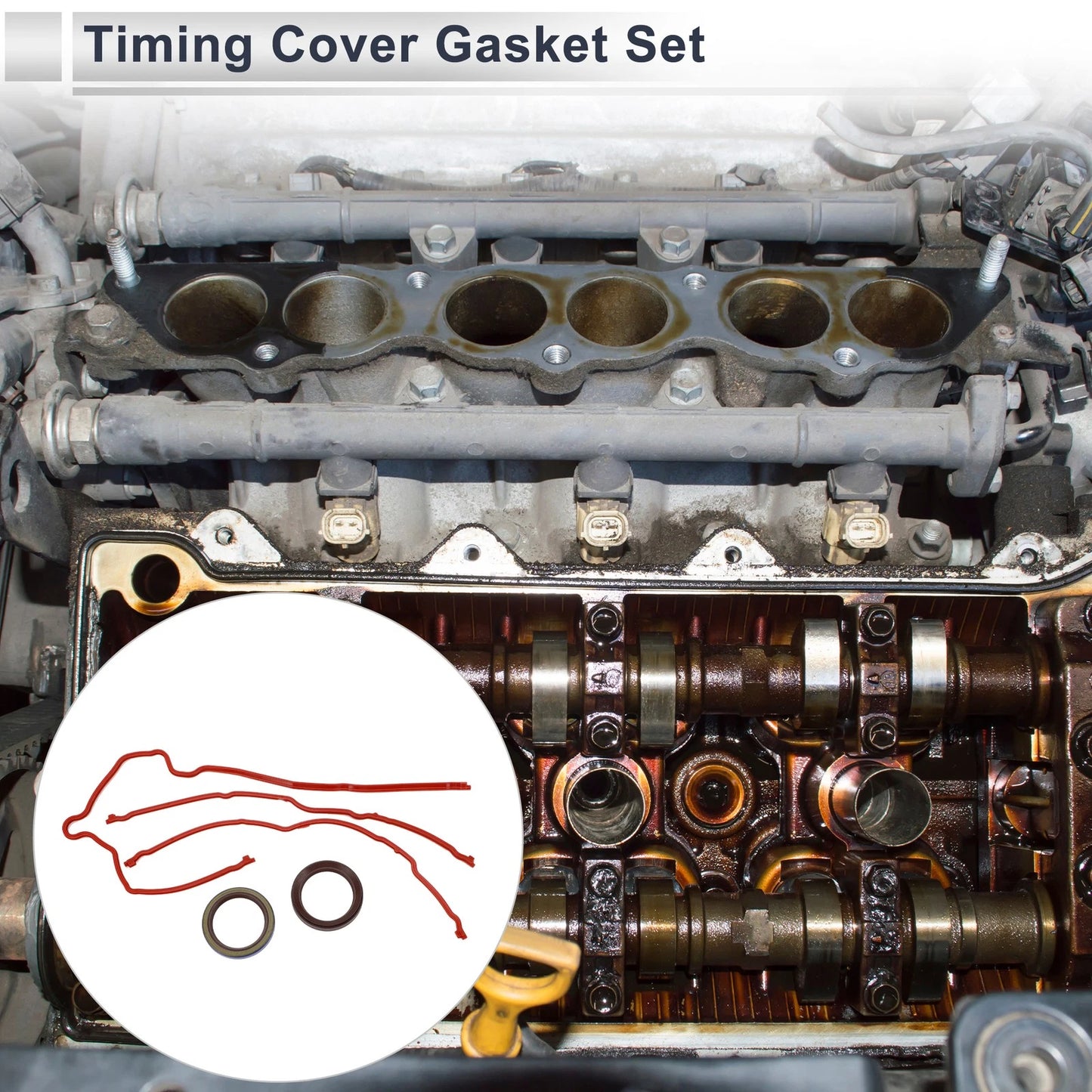 Timing Cover Gasket Set for Ford 4.6L V8 Engine (2000-2010)