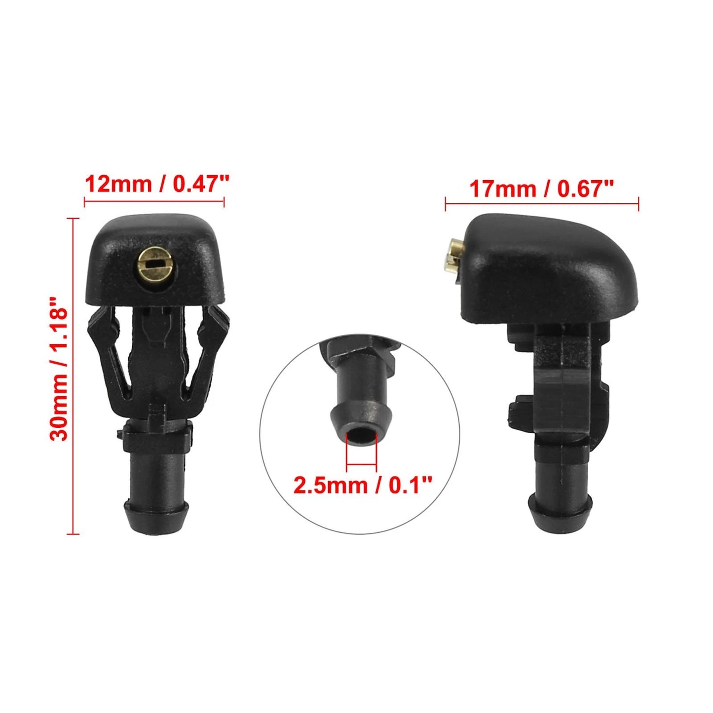 4pcs Front Windshield Washer Nozzles Kit for Ford F-150 (2004-2014)