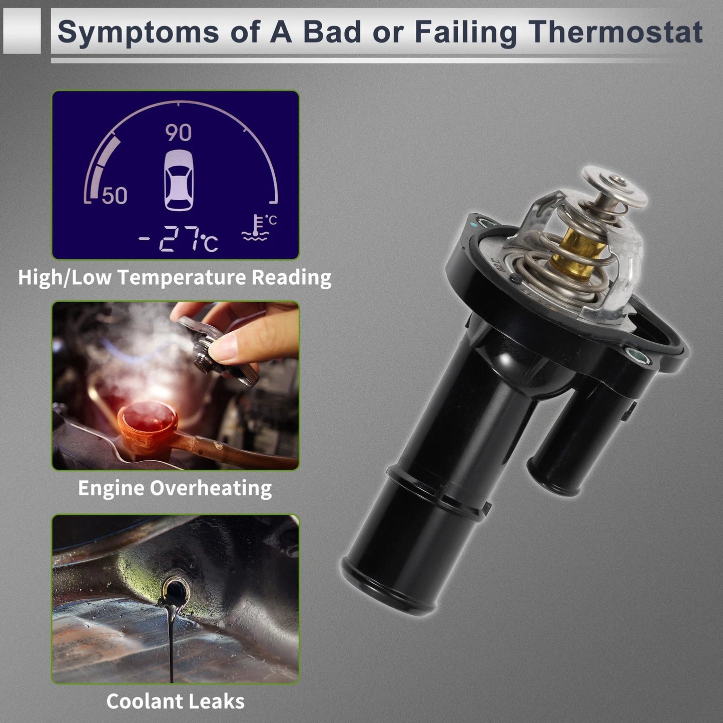 Engine Coolant Thermostat Housing for Ford Focus (2013-2017)