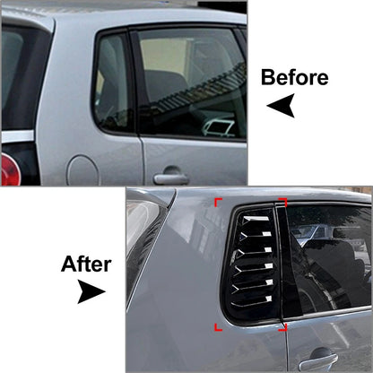 Rear Side Window Louver Vent Cover Trim for VW Polo 9N (2001-2009)