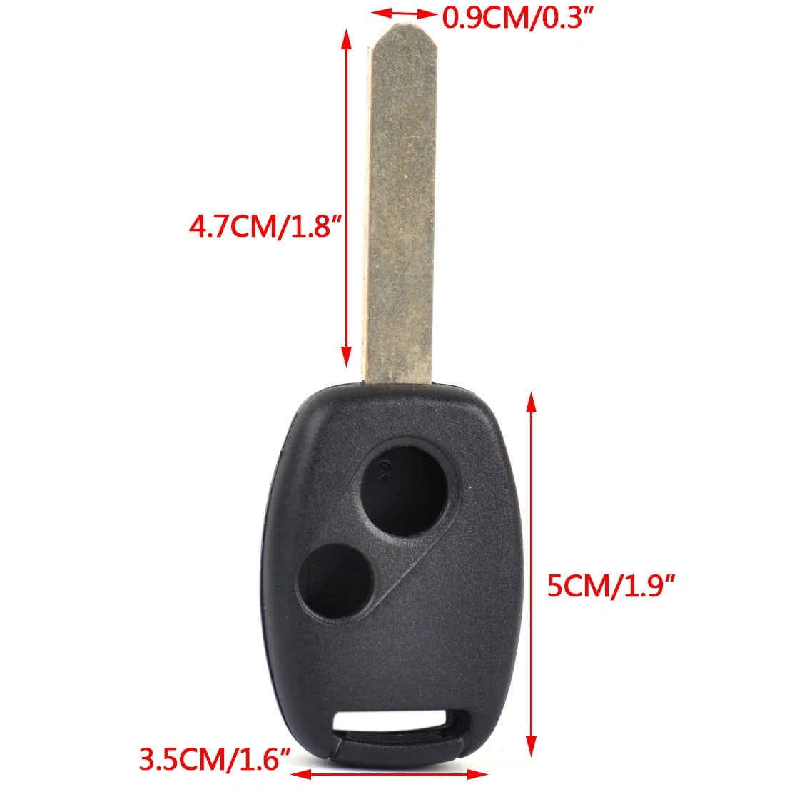 2 x Button Replacement Key Shell Blank for Honda Accord Civic CR-V Pilot