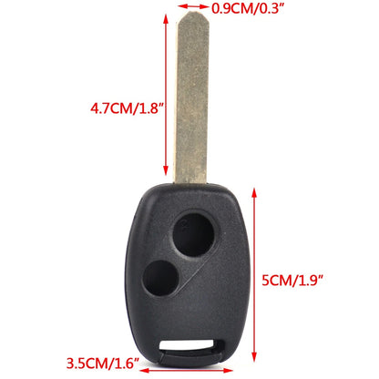 2 x Button Replacement Key Shell Blank for Honda Accord Civic CR-V Pilot