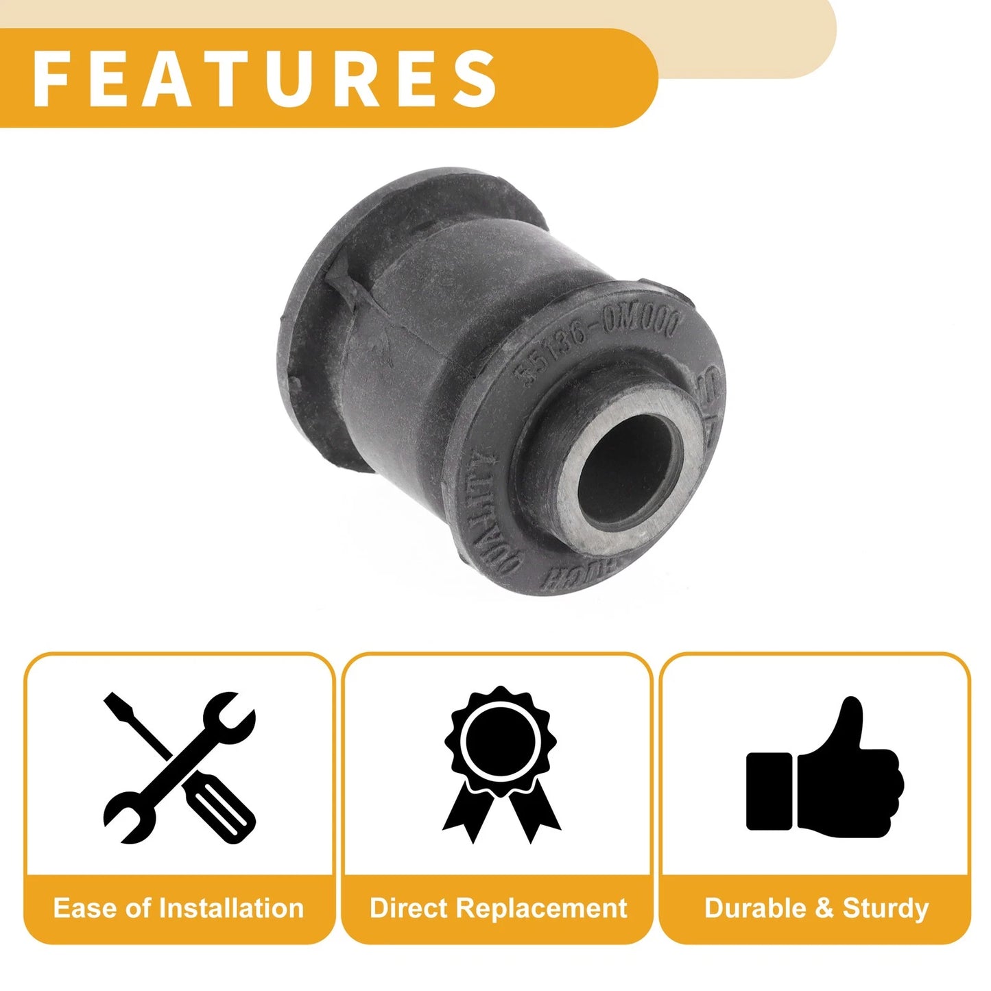 Rear Upper Control Arm Suspension Bushing for INFINITI G20 (1998-2001)