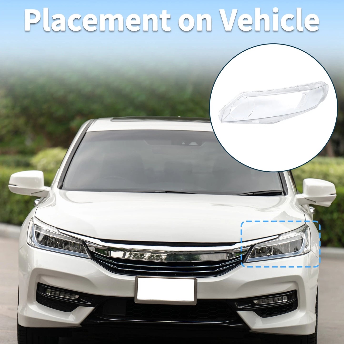 Car Front Left Headlight Lens Cover for Honda Civic (2006-2011)