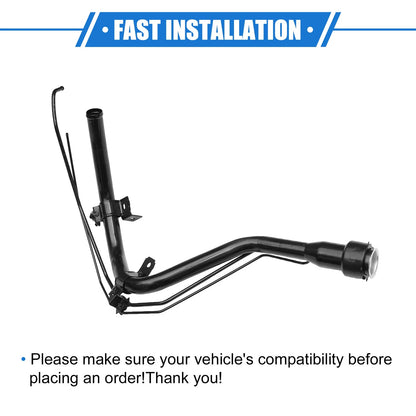 Fuel Tank Filler Neck for Toyota Camry 2.2L L4 1998-2001 Durable Metal Black