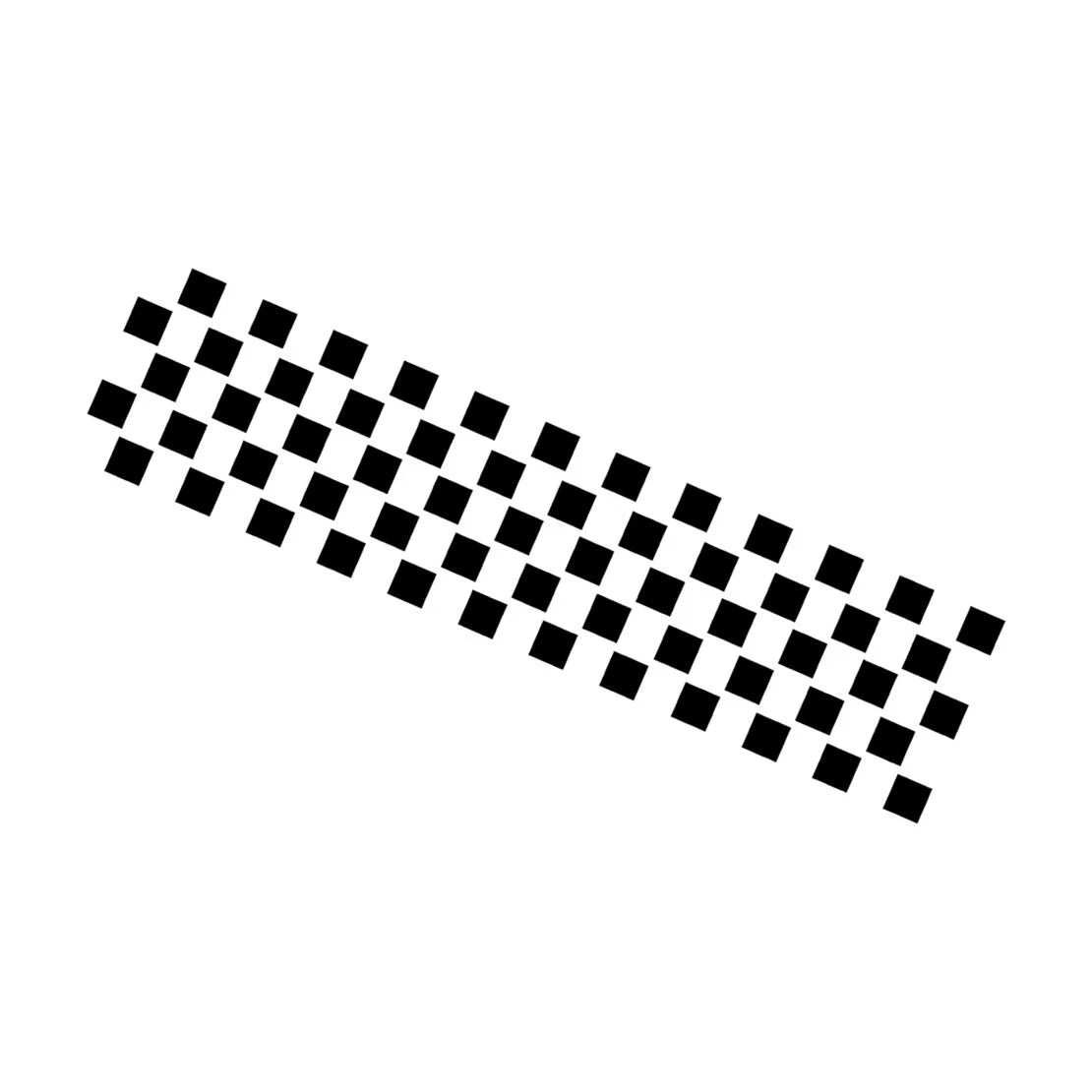 Chequered Flag Vinyl Graphic Decal for Universal Car Racing