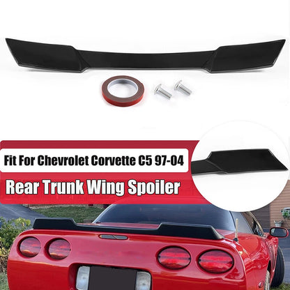 Rear Trunk Spoiler Wing Gloss Black for Corvette C5 ZR1 (1997-2004)