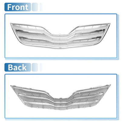 Front Bonnet Bumper Grille for Toyota Camry (2010) - Chrome Silver Tone