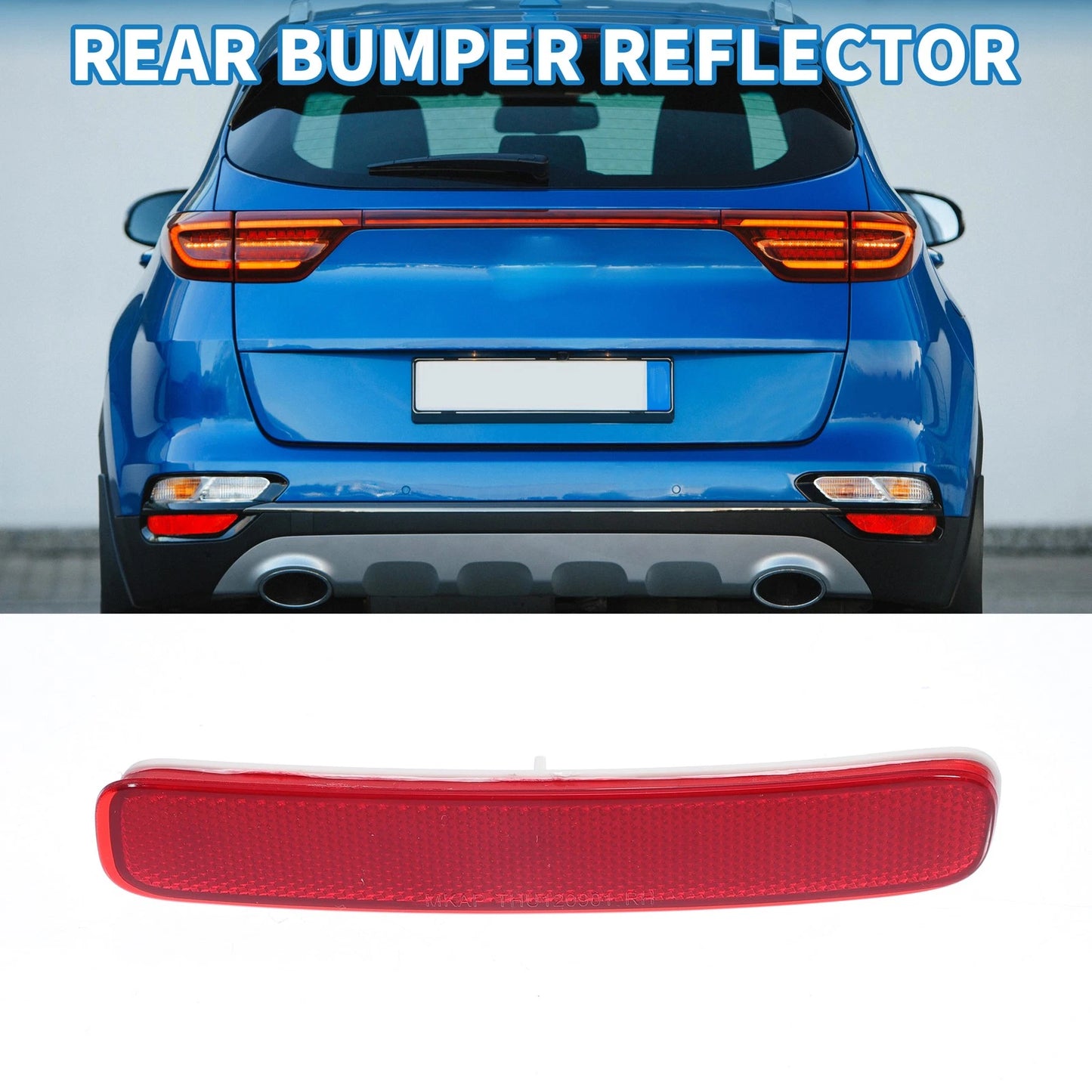 Rear Right Side Bumper Reflector for Toyota Highlander (2011–2013)