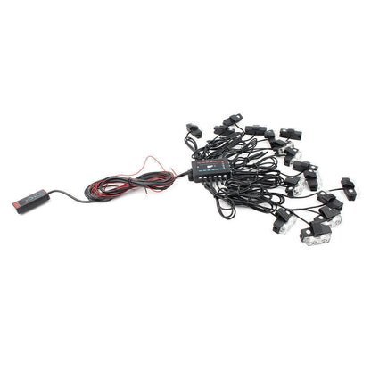 LED White Strobe Lights for Car Truck Emergency Warning Deck Dash Grill