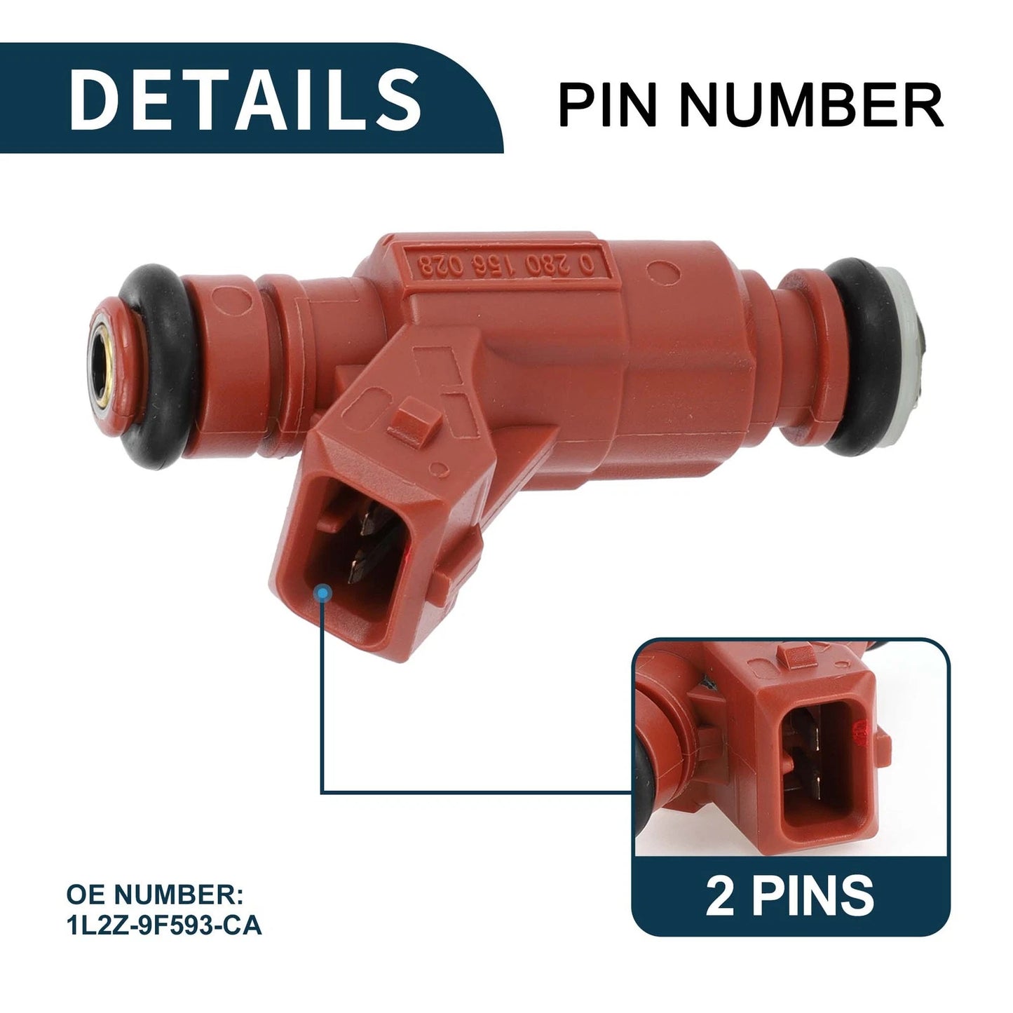 Fuel Injector 4.0L for Ford Explorer (2002-2003) - 6 x Red Injectors