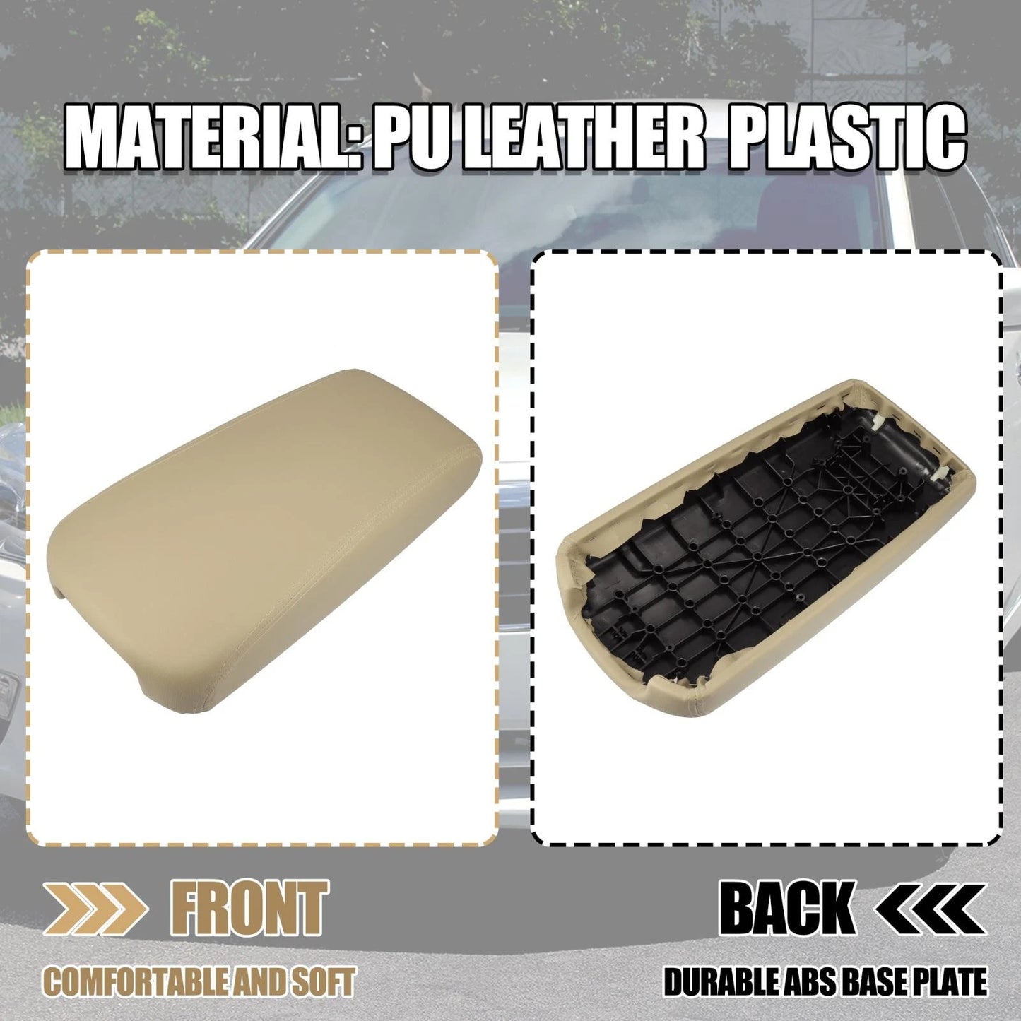 Center Console Cup Cover for Nissan Altima 2013-2018 Beige