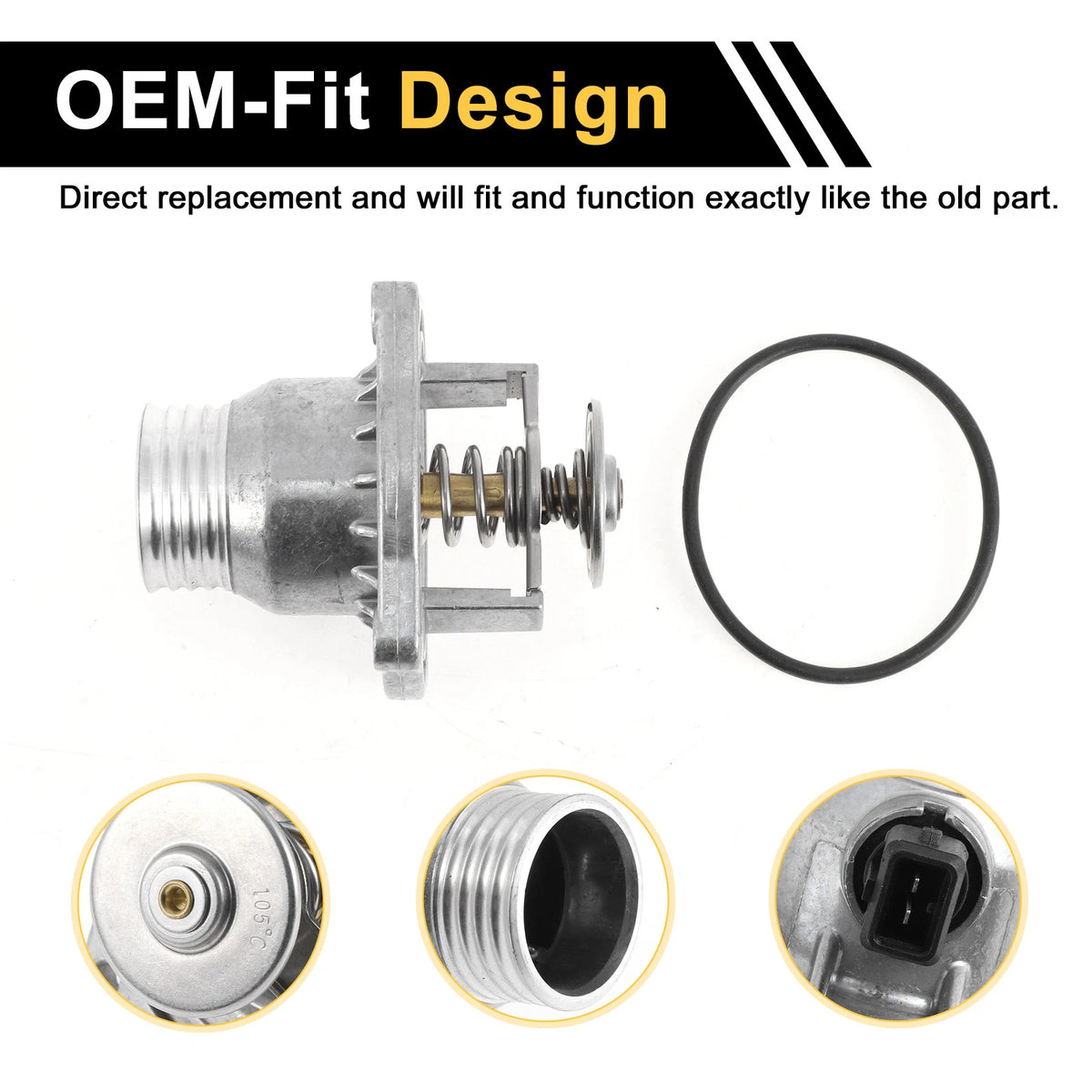 Engine Coolant Thermostat Housing for BMW 540i 740i 4.4L V8 (1997-1998)