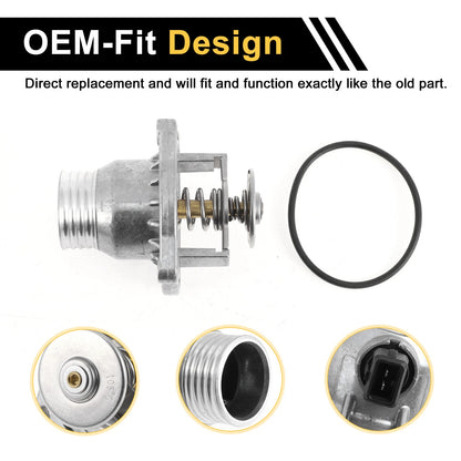 Engine Coolant Thermostat Housing for BMW 540i 740i 4.4L V8 (1997-1998)