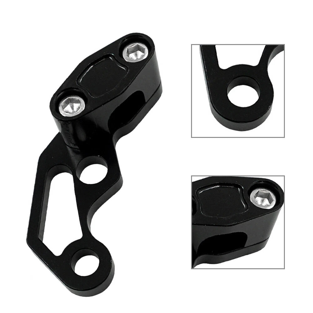 Oil Pipeline Brake Line Clamp Protector for Motor Bikes Aluminum Black