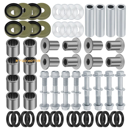 Front Upper+Lower A Arm Bushings Seals Kit / 2 x / Suzuki Z400 LTZ400 Arctic Cat