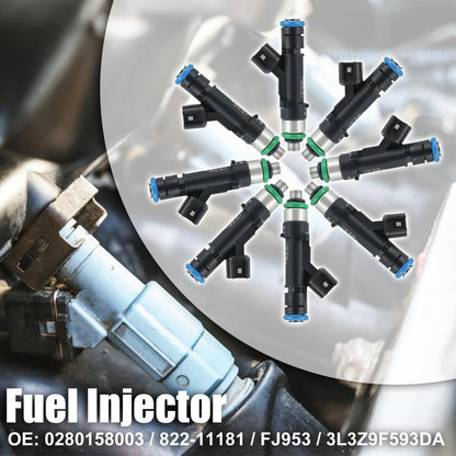 8 x Fuel Injectors for Ford F150 FX4 XL XLT 5.4L V8 (2004)