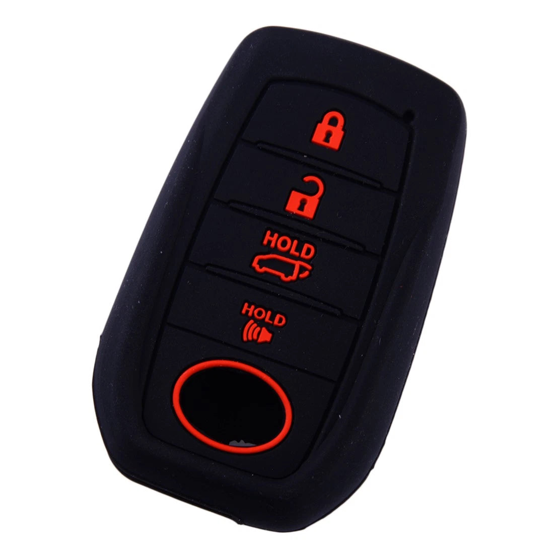 2 x Silicone 4 Button Key Shell Protectors for Toyota Venza (2021-2023)