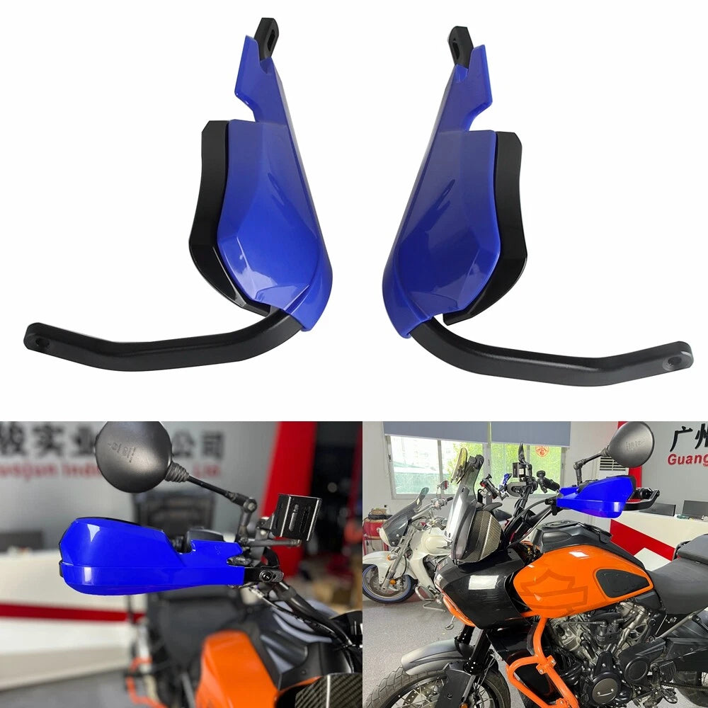 Blue Handguard Protection Kit for Harley Pan America 1250 (2021-2024)