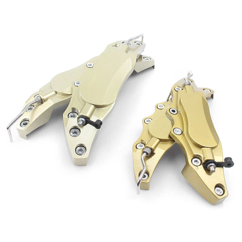 4 x Metal 3D Universal Gold Brake Caliper Covers for Make & Model