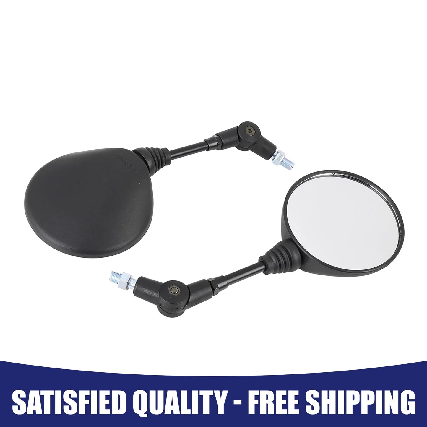 1cm 2 x Rear View Side Mirrors Round Universal for Motorcycle