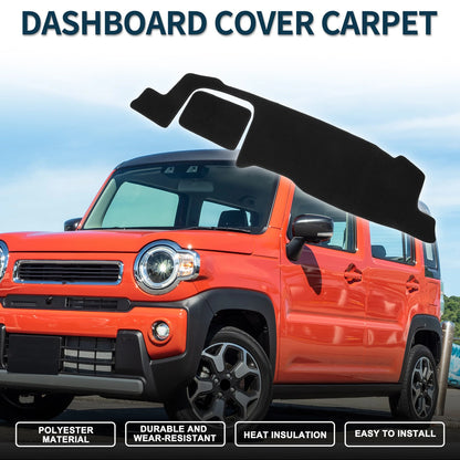 Dashboard Cover Mat for Suzuki MR52S/MR92S (2020-2024) - Black 1 Set