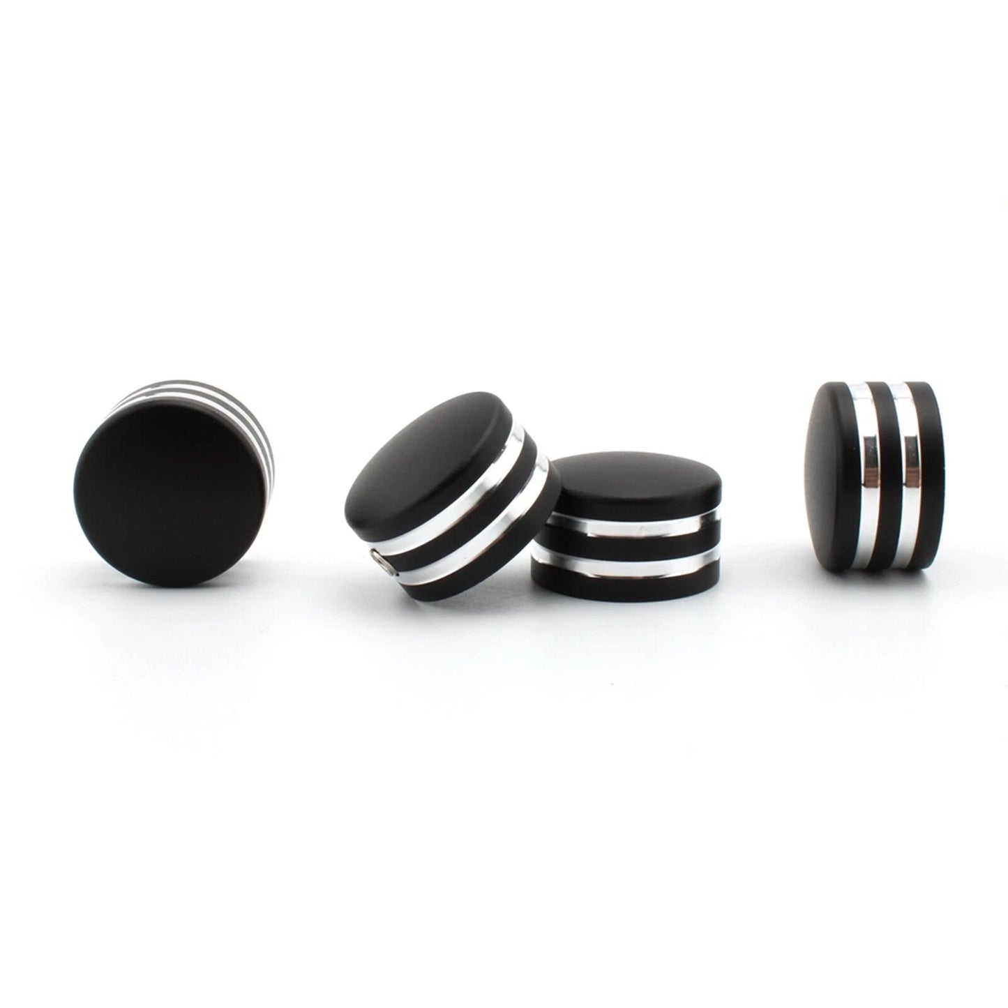 4 x Black White Engine Head Bolt Cover Nuts for Triumph Bonneville