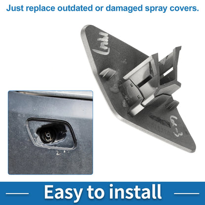 Front Left Washer Nozzle Cover for BMW X6 (2015-2019) Silver Tone