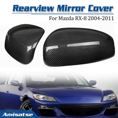 Carbon Fiber Side Mirror Covers for Mazda RX-8 (2004-2011)